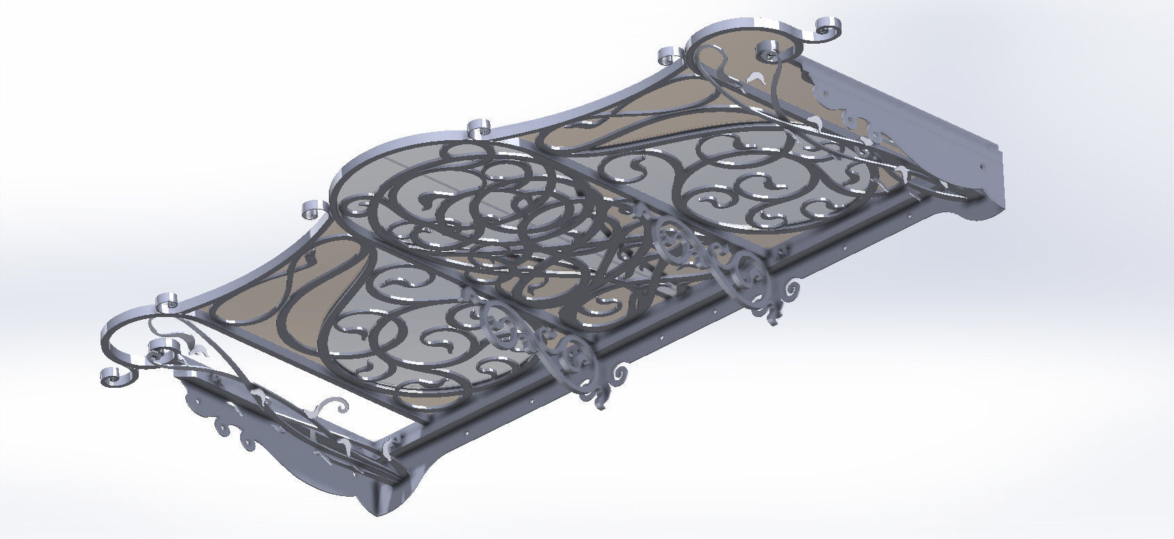 Nature Pergola 3D model_1