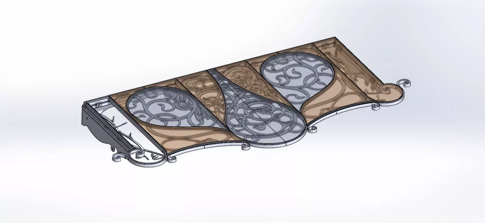 Nature Pergola 3D model_0