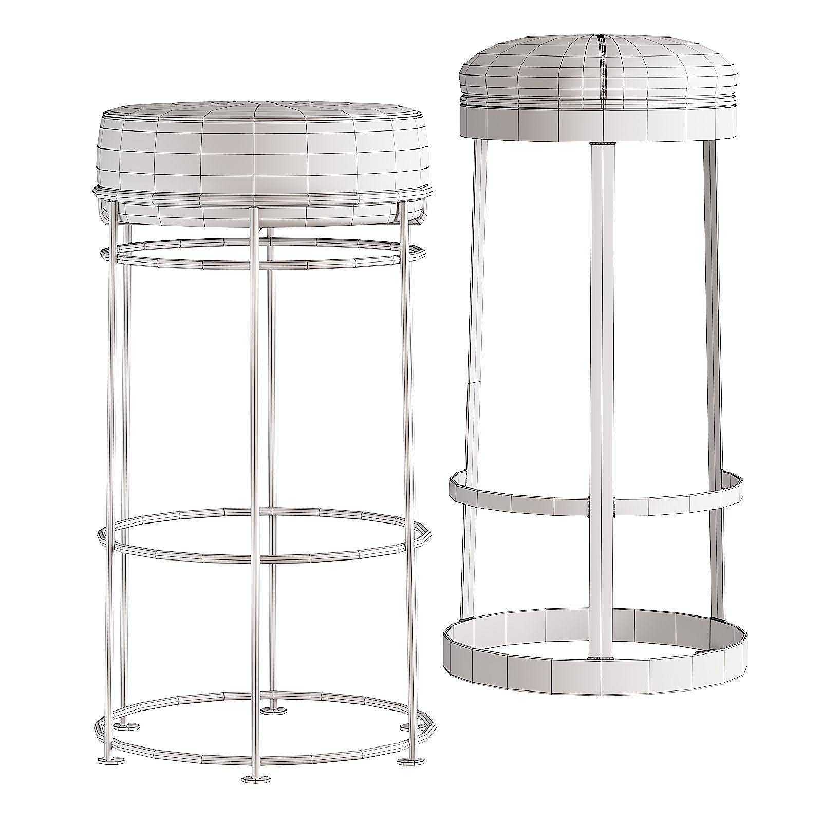 Industry West JAX bar stool 3D model_3