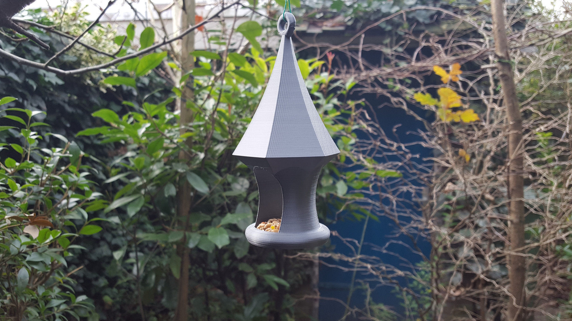 One Part Bird Feeder Free 3D print model_2