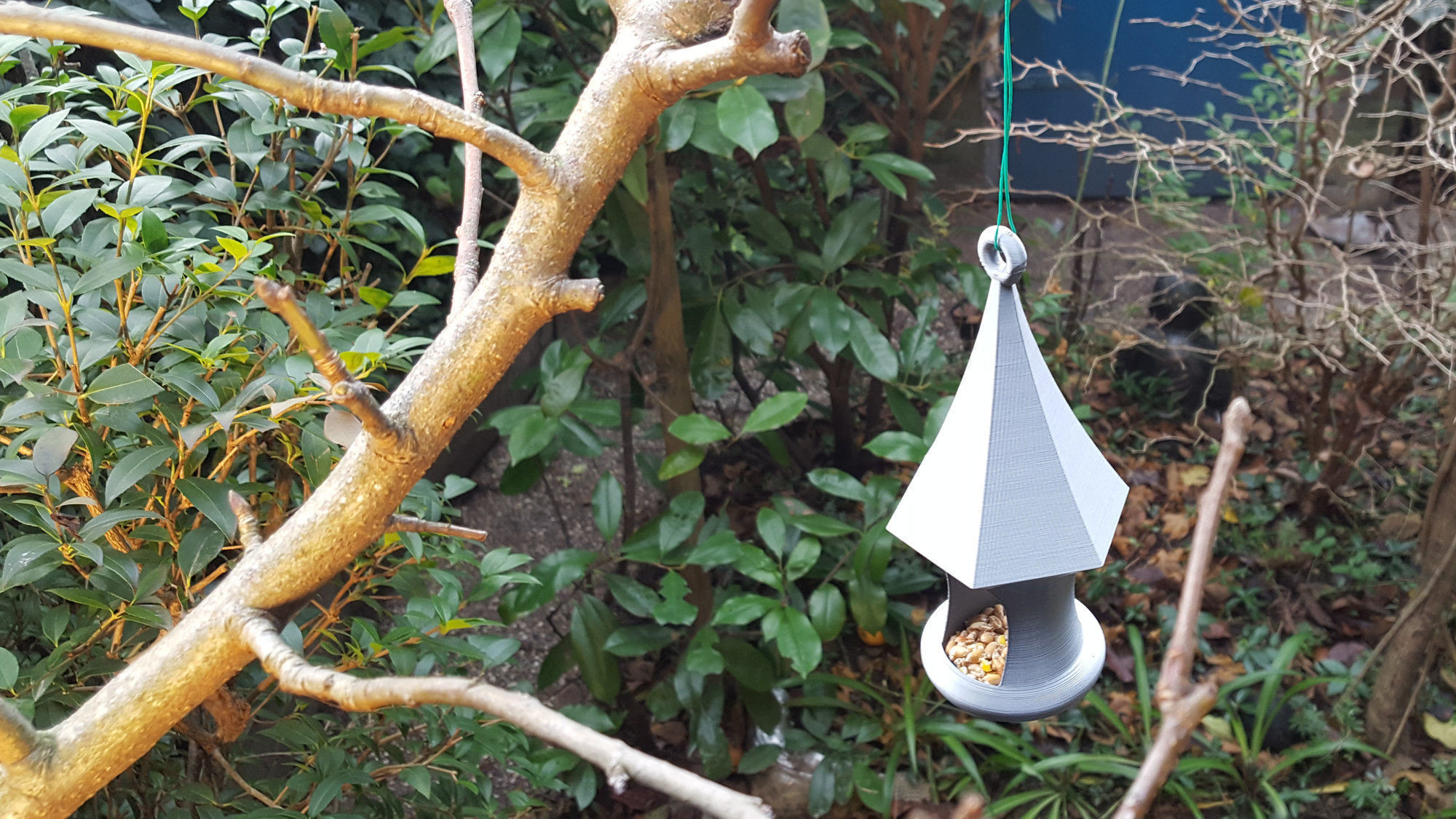 One Part Bird Feeder Free 3D print model_4