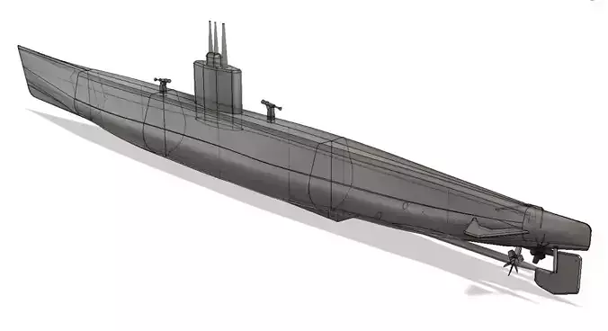 WWII Japanese Submarine I 201