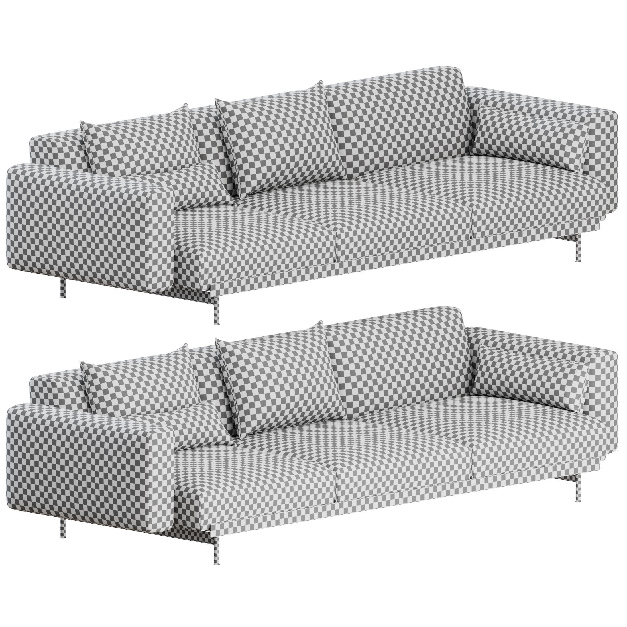 IN SITU 3 Seater Sofa by Muuto 3D model_1