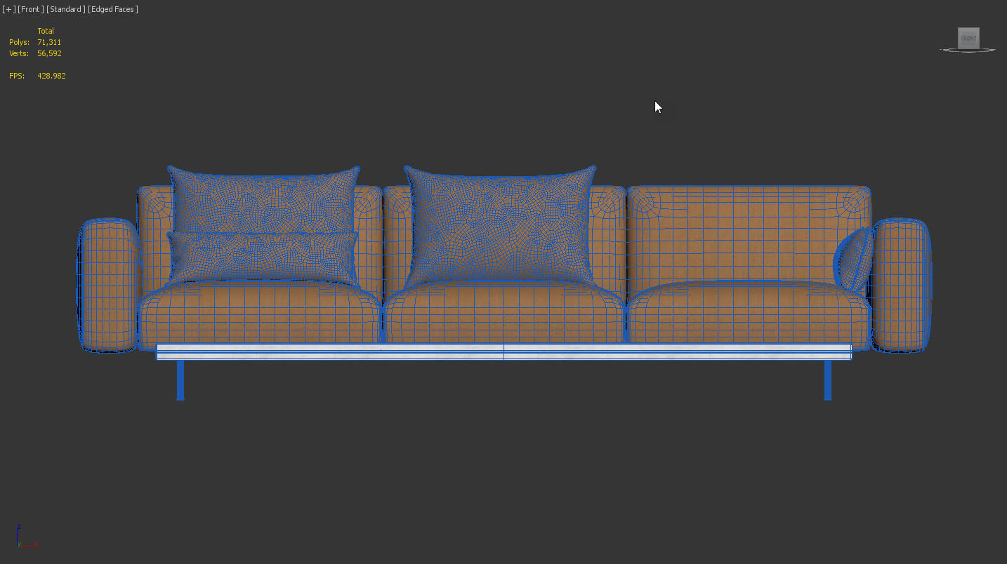 IN SITU 3 Seater Sofa by Muuto 3D model_9