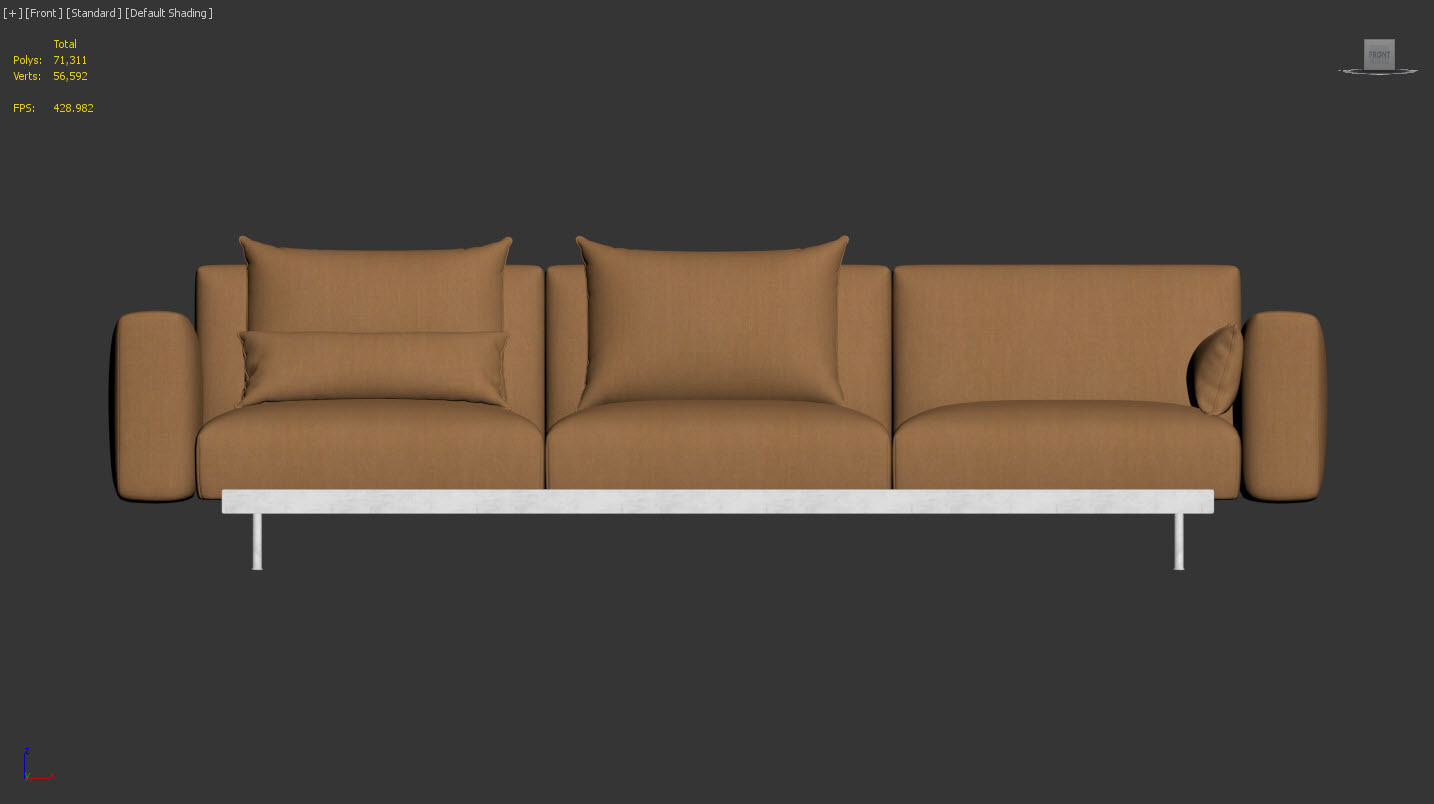 IN SITU 3 Seater Sofa by Muuto 3D model_7