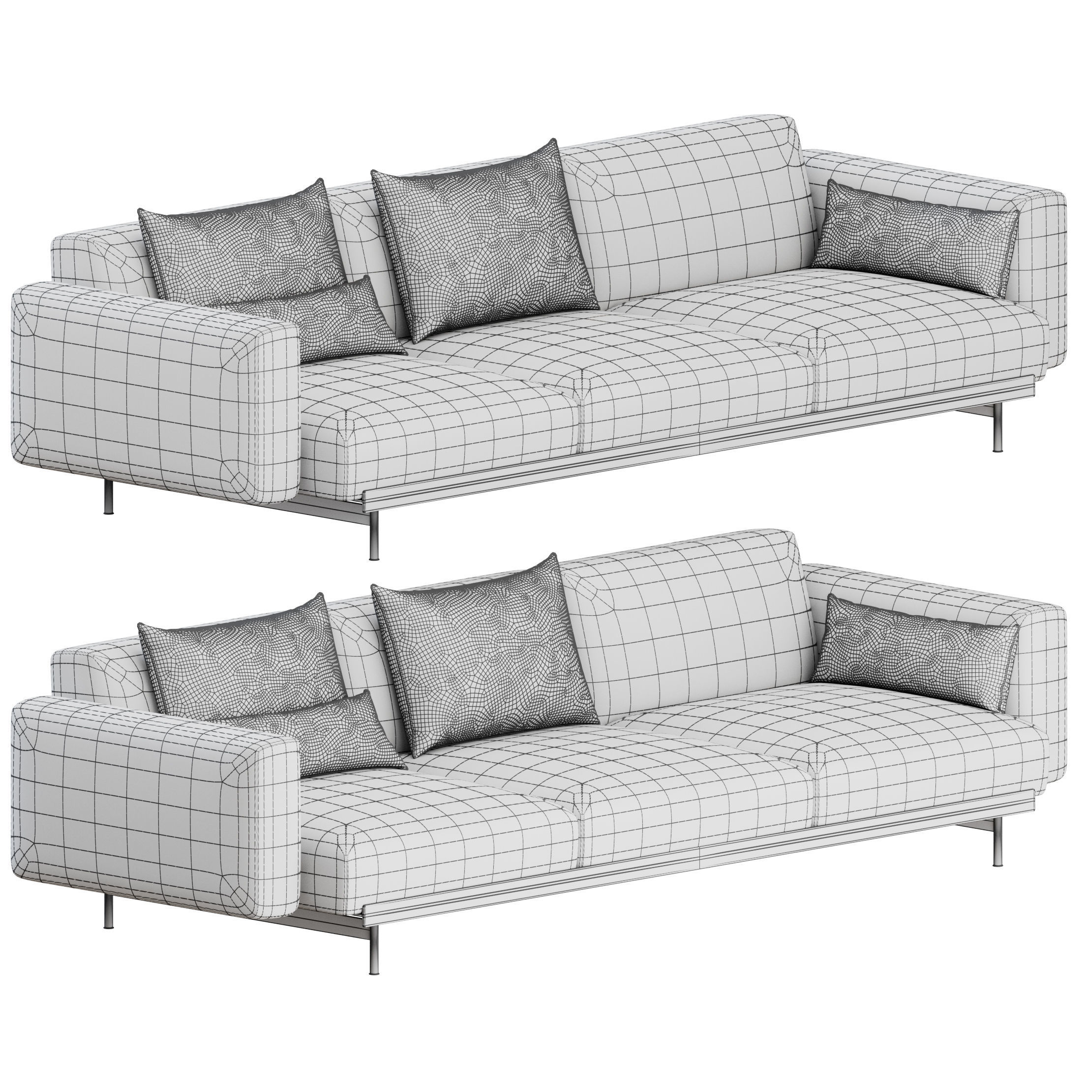 IN SITU 3 Seater Sofa by Muuto 3D model_2