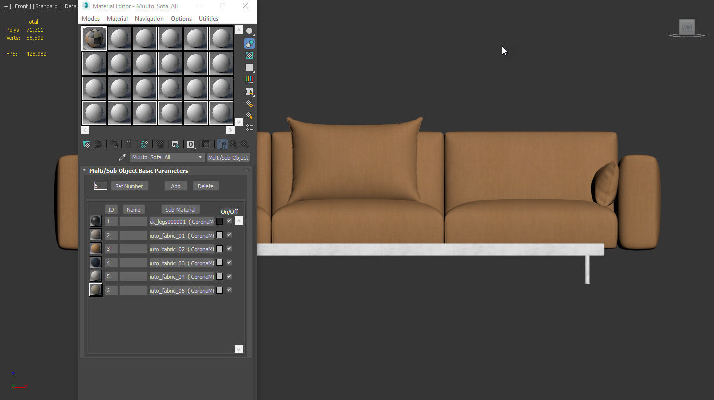IN SITU 3 Seater Sofa by Muuto 3D model_8