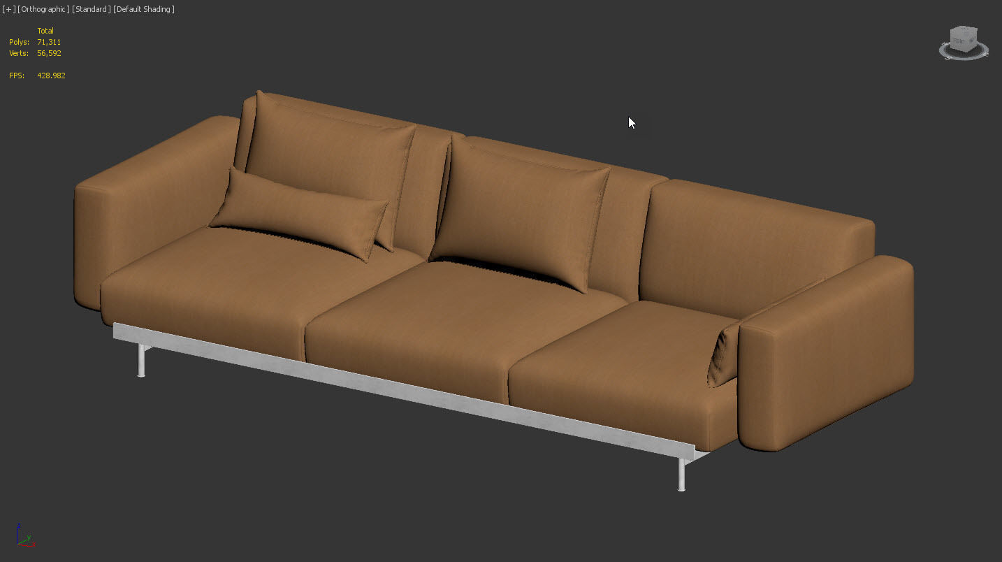 IN SITU 3 Seater Sofa by Muuto 3D model_10