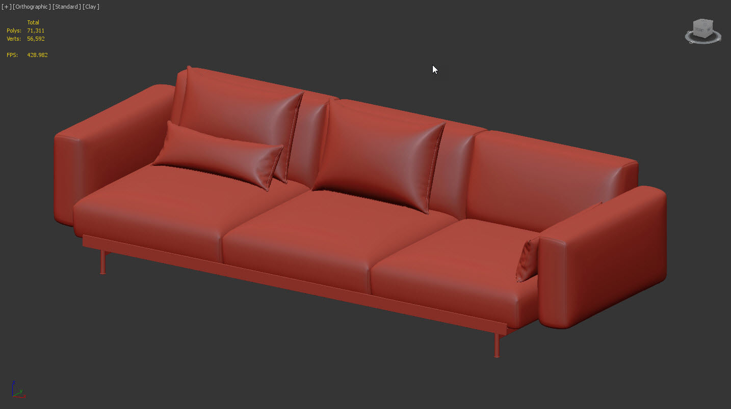 IN SITU 3 Seater Sofa by Muuto 3D model_11