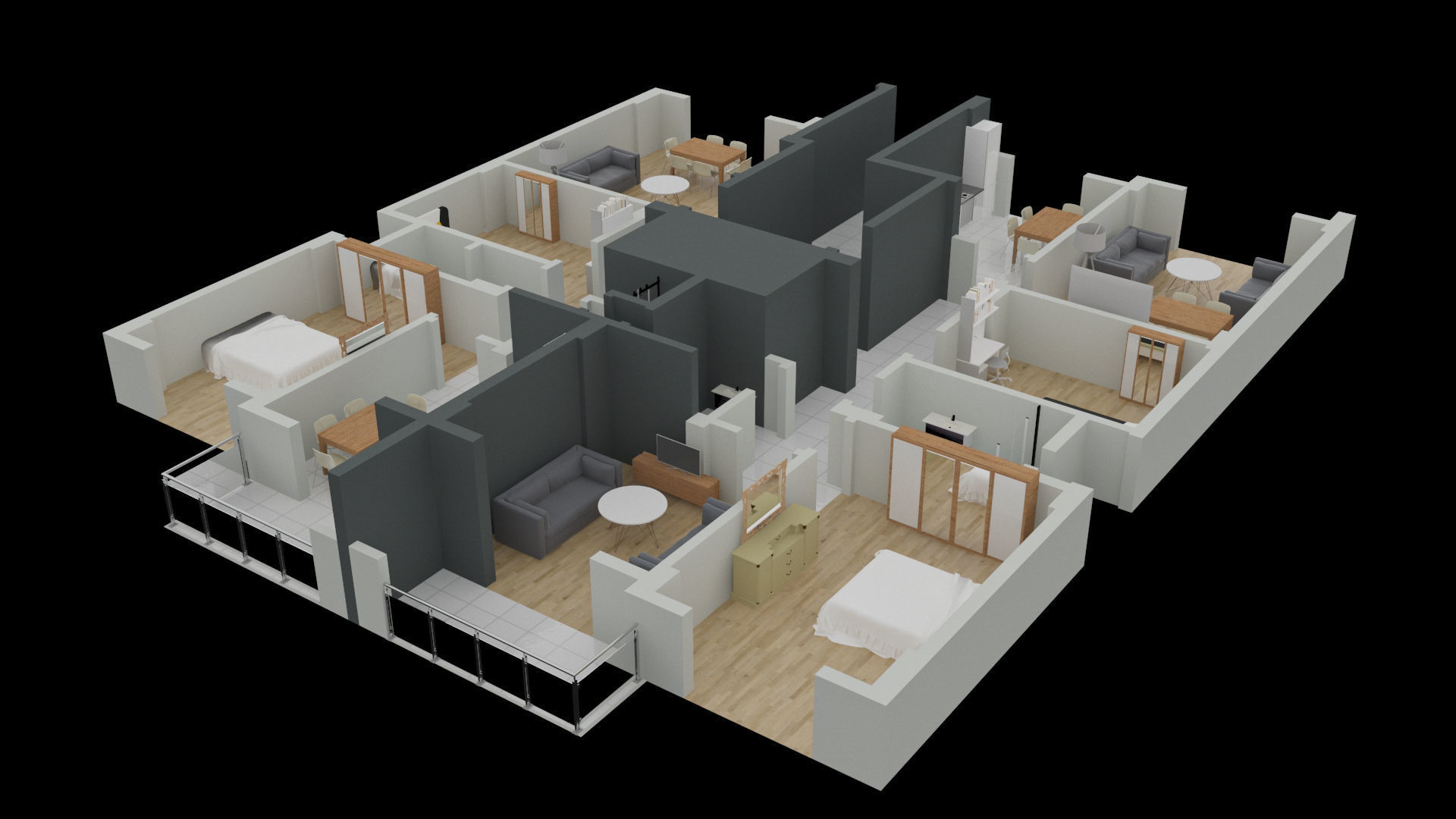 House Plan 3D model_1