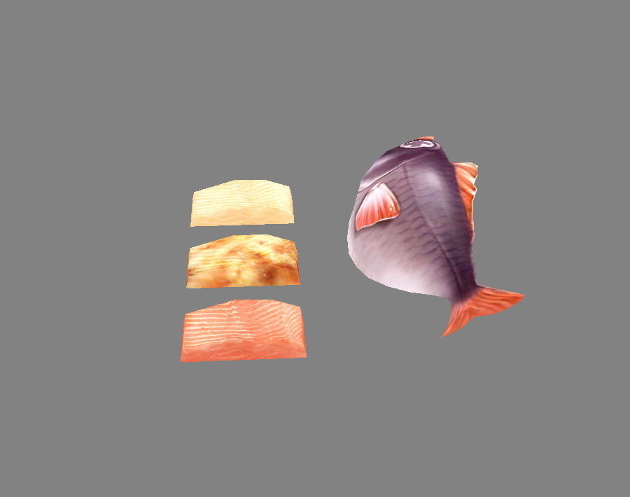 Cartoon fish Low-poly 3D model_1