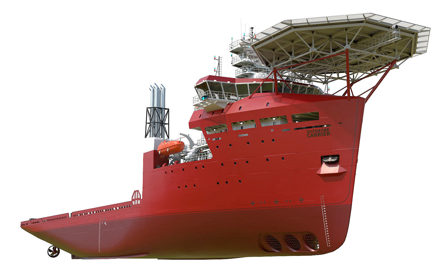 Offshore Carrier RED  3D model_5