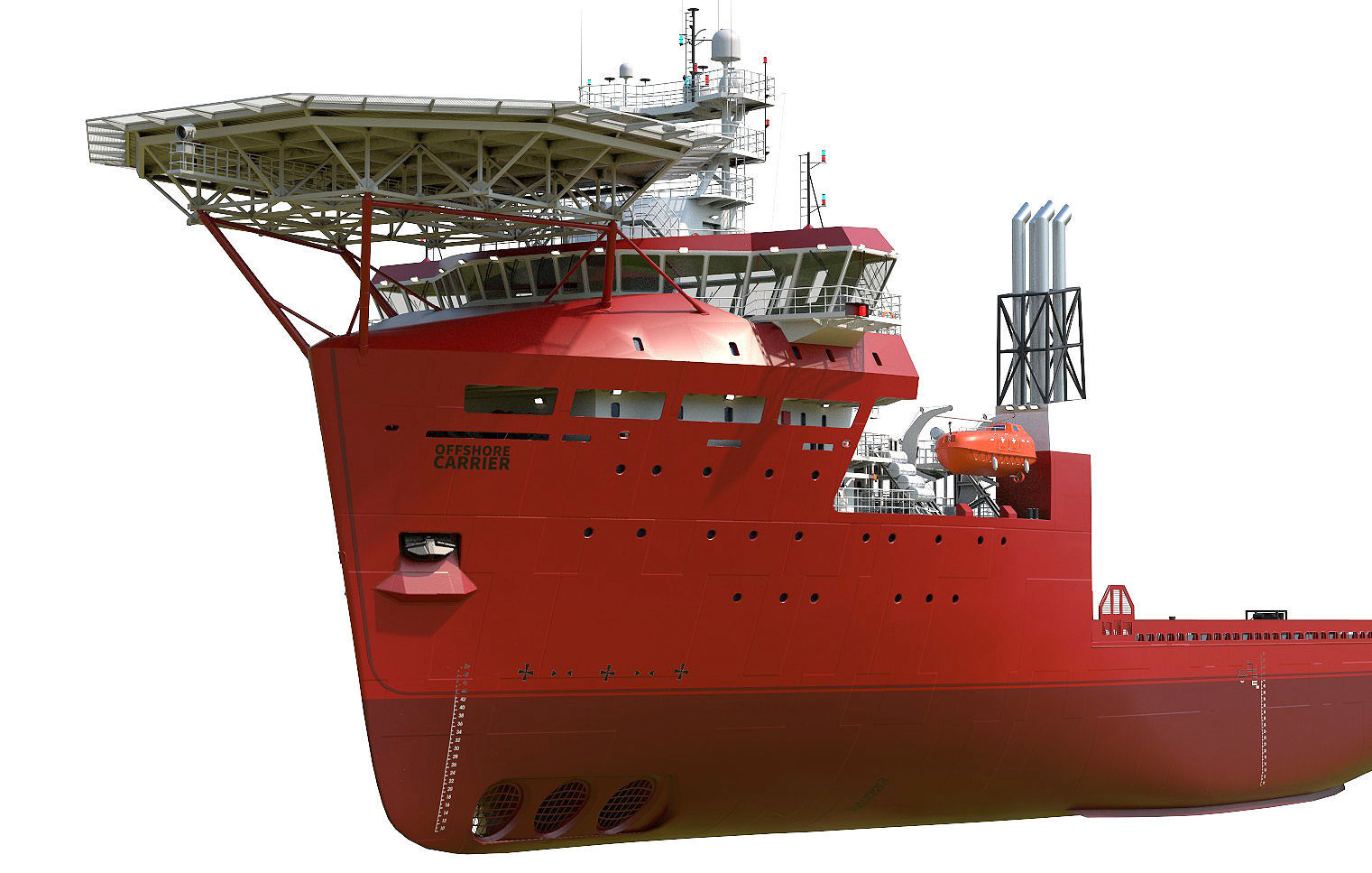 Offshore Carrier RED  3D model_3