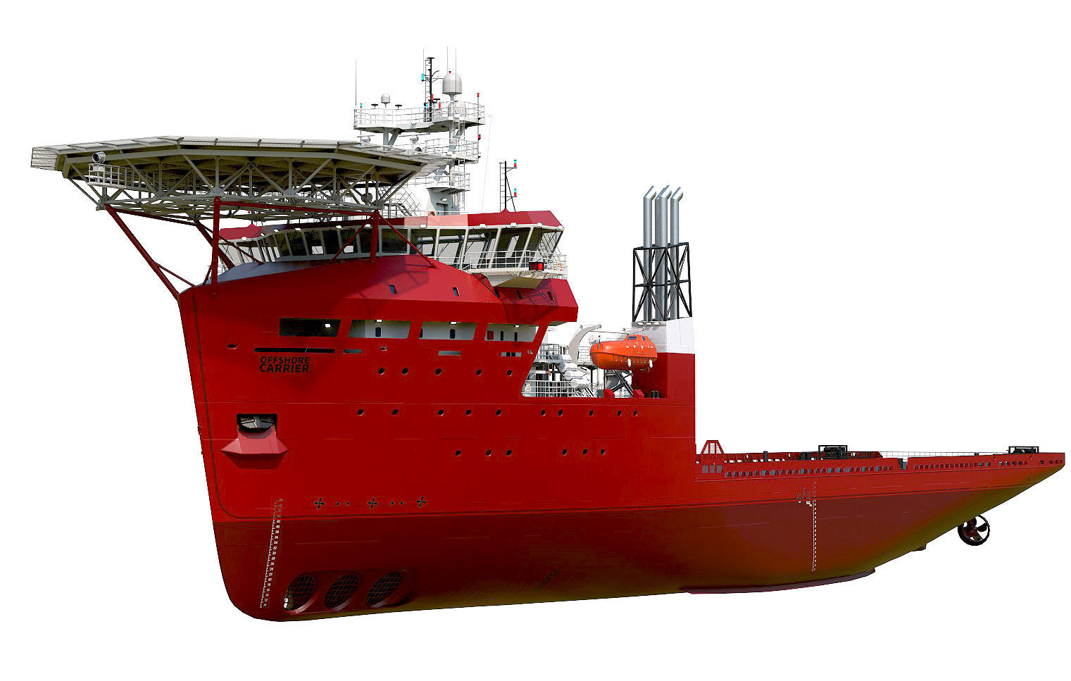 Offshore Carrier RED  3D model_6