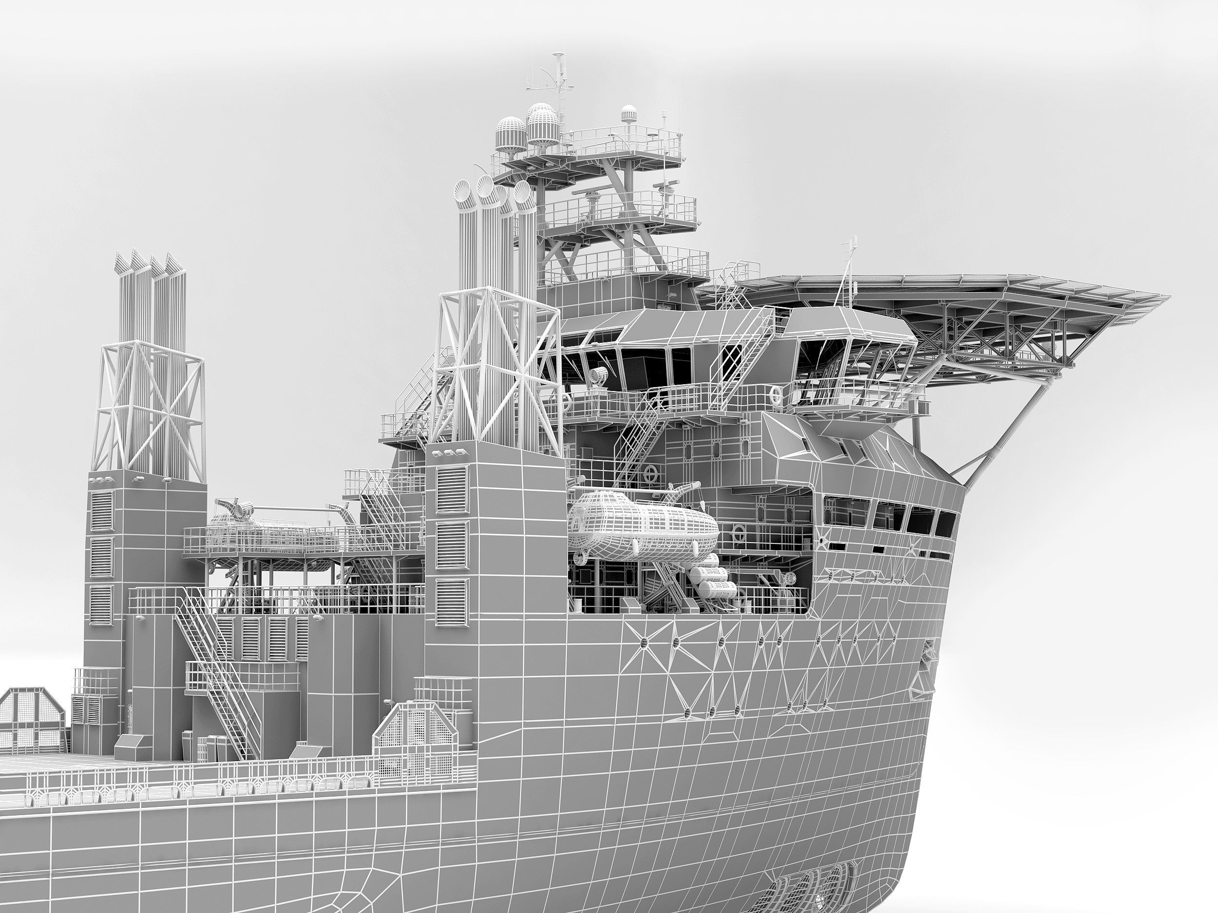 Offshore Carrier RED  3D model_9