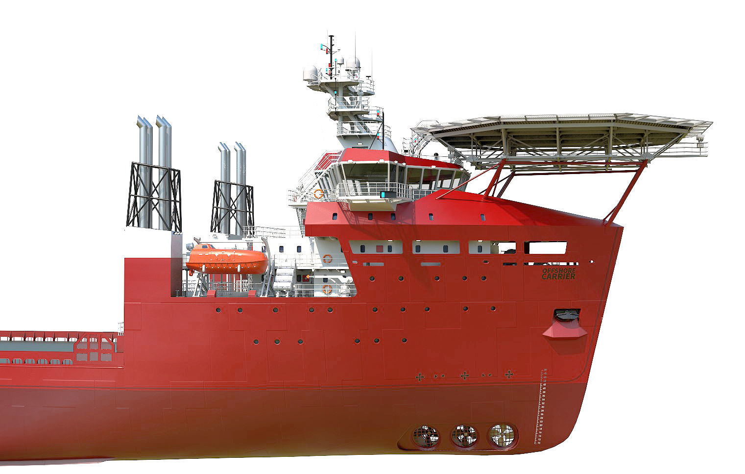 Offshore Carrier RED  3D model_4