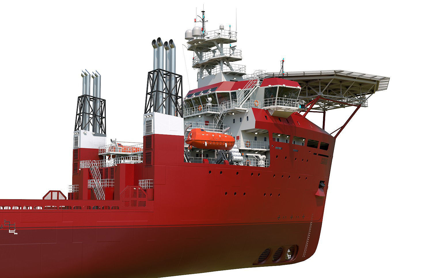Offshore Carrier RED  3D model_1