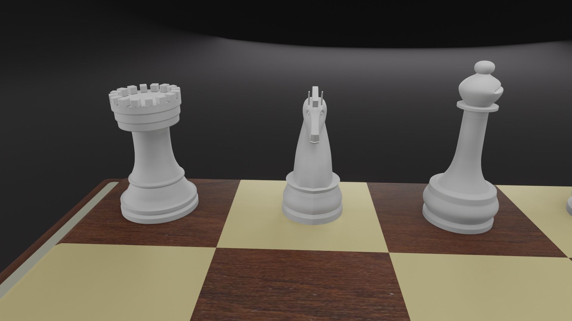 Lowpoly Chess Board 3D Model Low-poly 3D model_16
