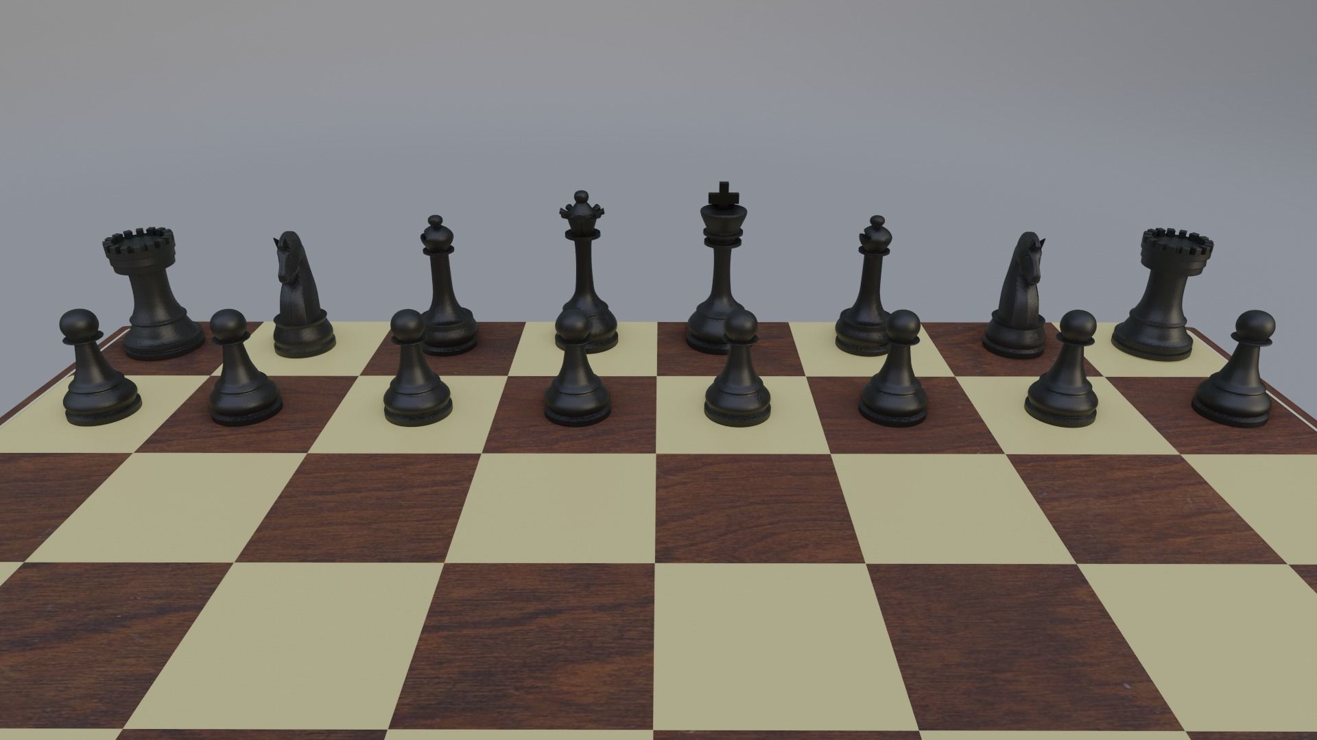 Lowpoly Chess Board 3D Model Low-poly 3D model_13