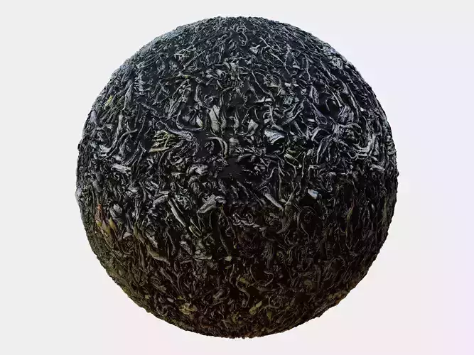 Black Tea Leaves PBR Texture