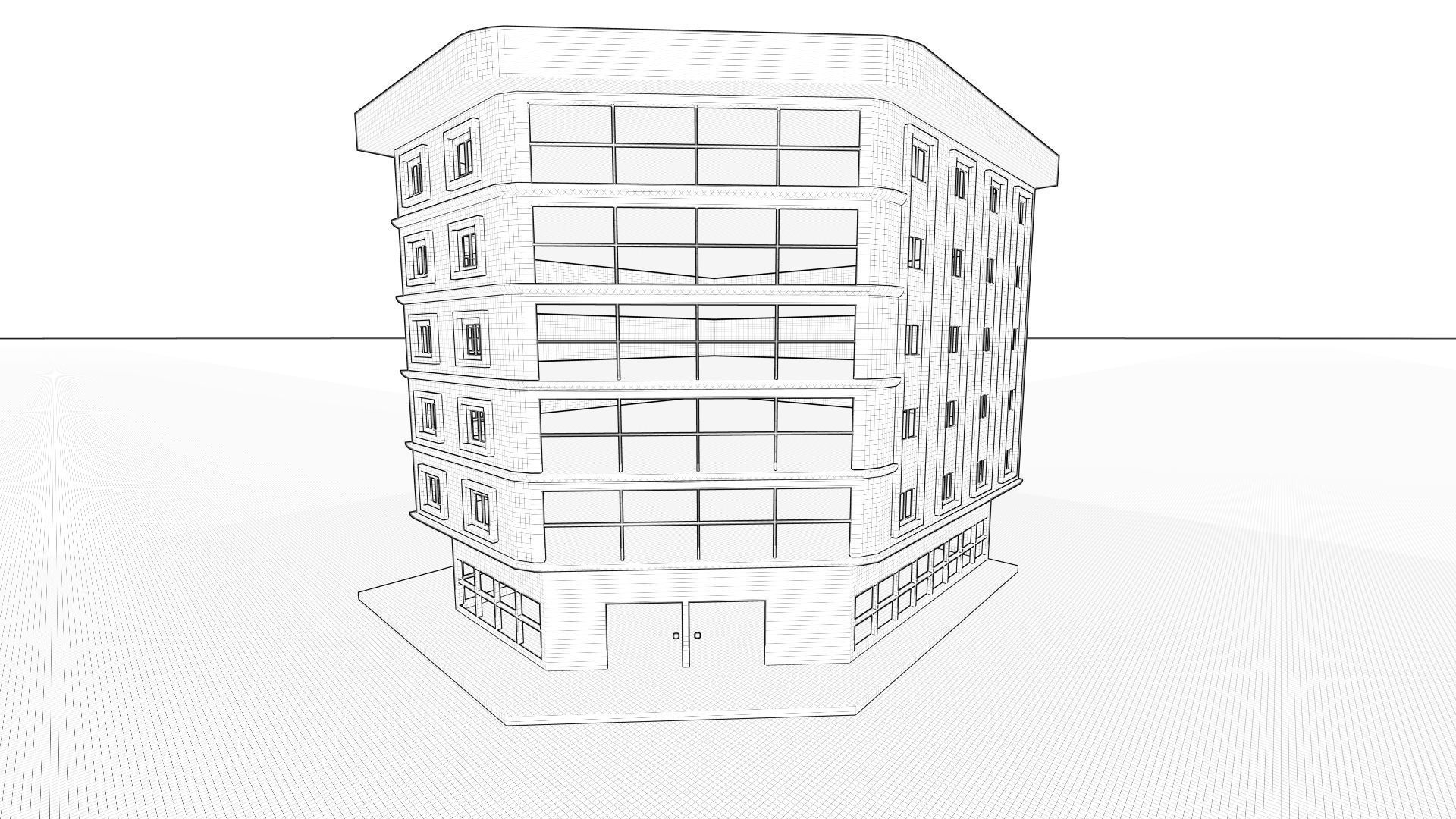  Building  Low-poly 3D model_8