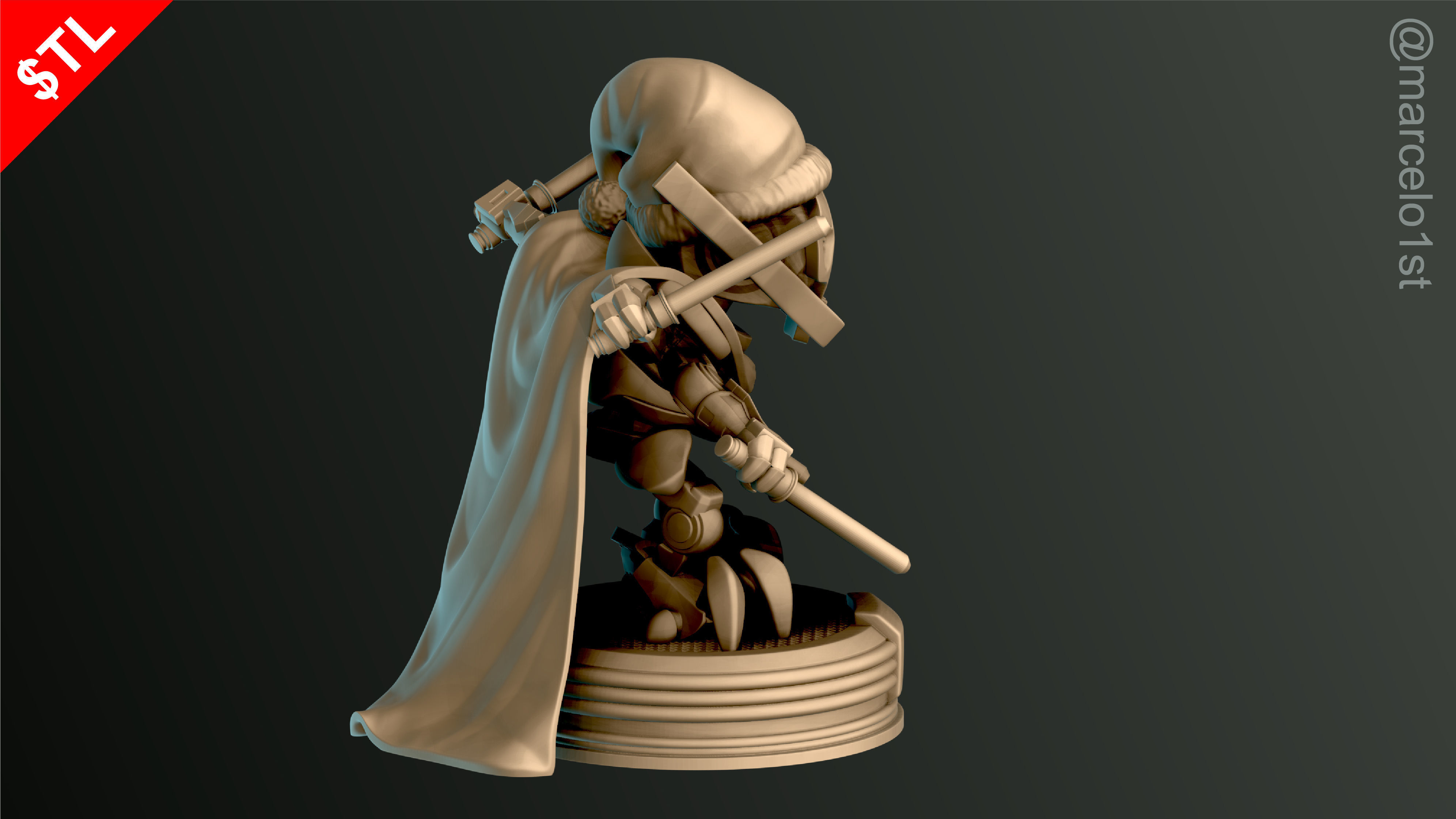 Cute General Grievous - Star Wars 3D print model_6