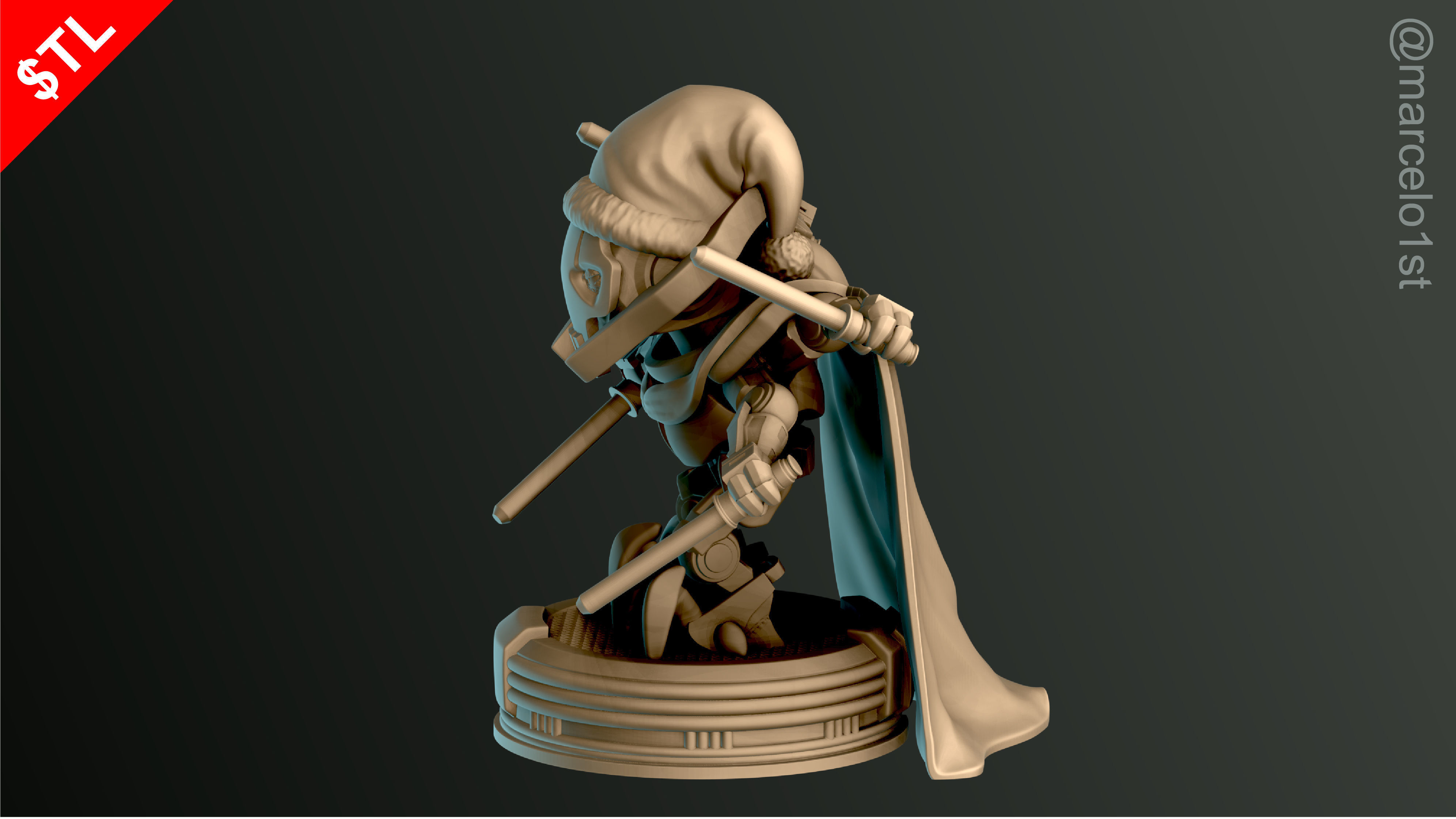 Cute General Grievous - Star Wars 3D print model_10
