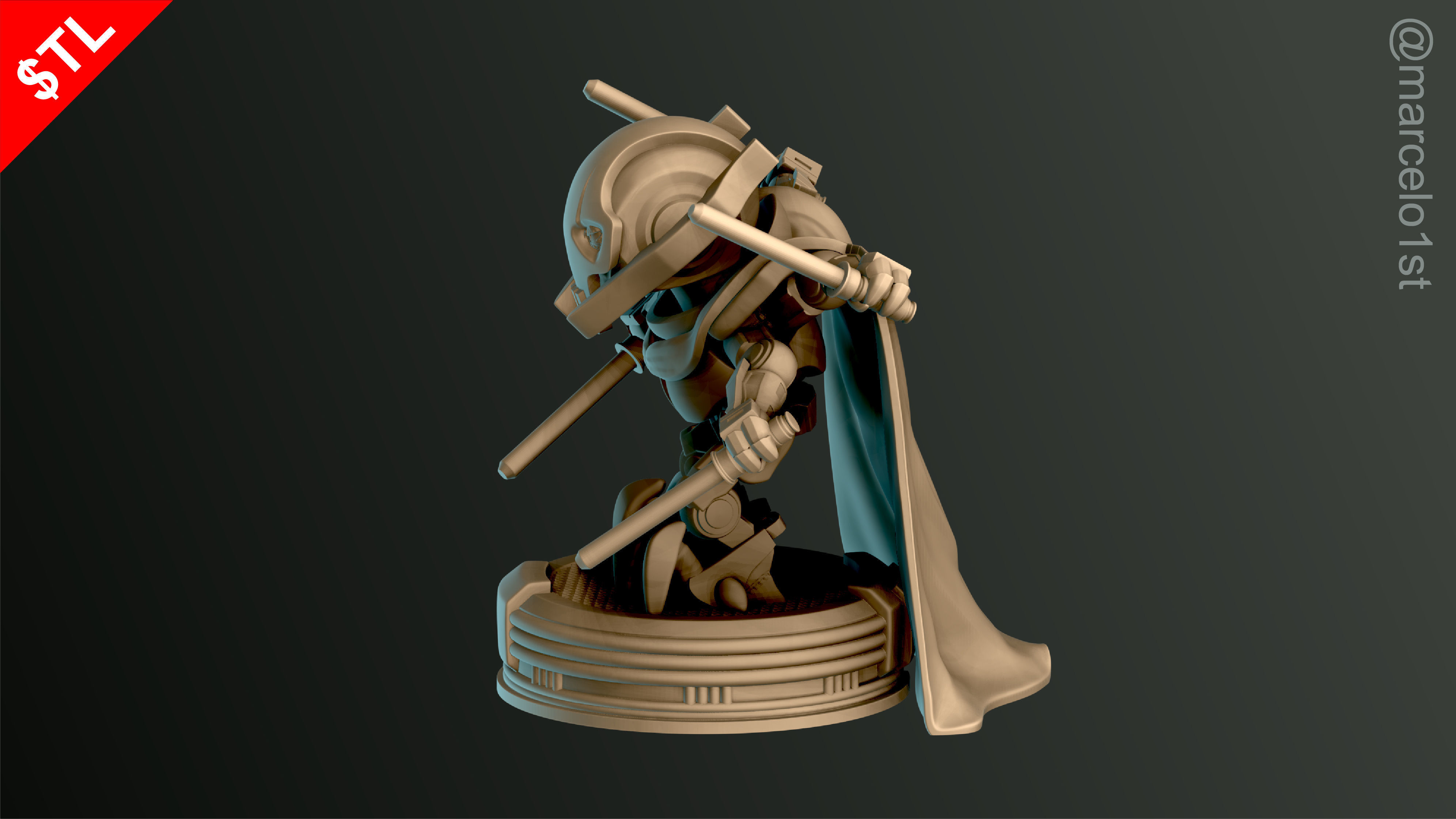 Cute General Grievous - Star Wars 3D print model_21