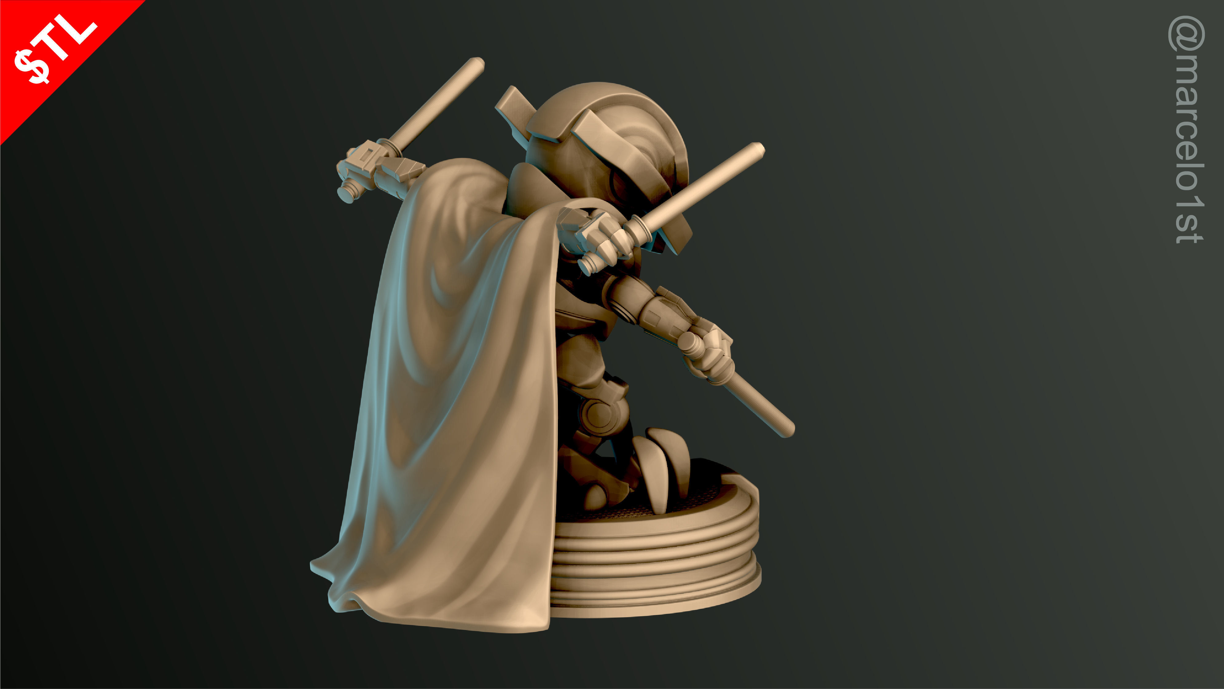 Cute General Grievous - Star Wars 3D print model_18