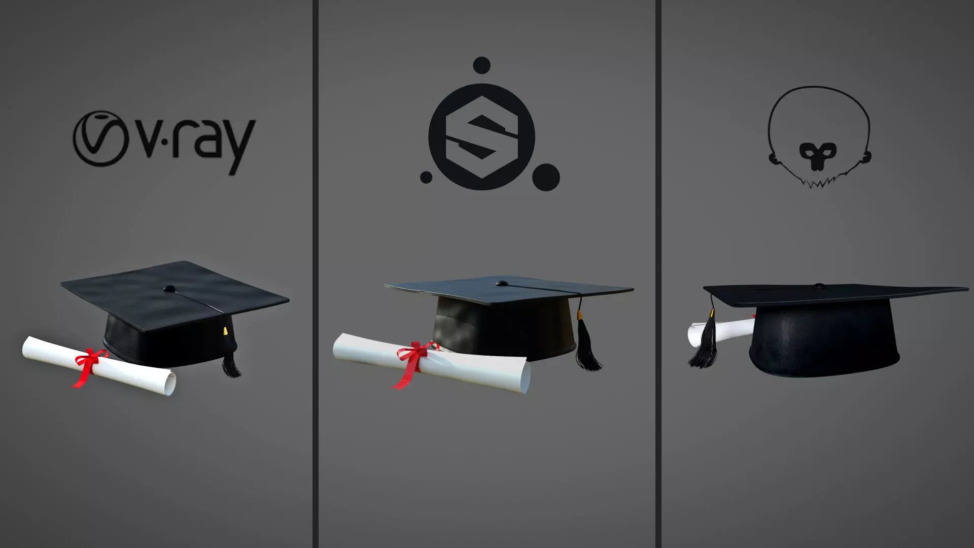 Graduation Cap Low-poly 3D model