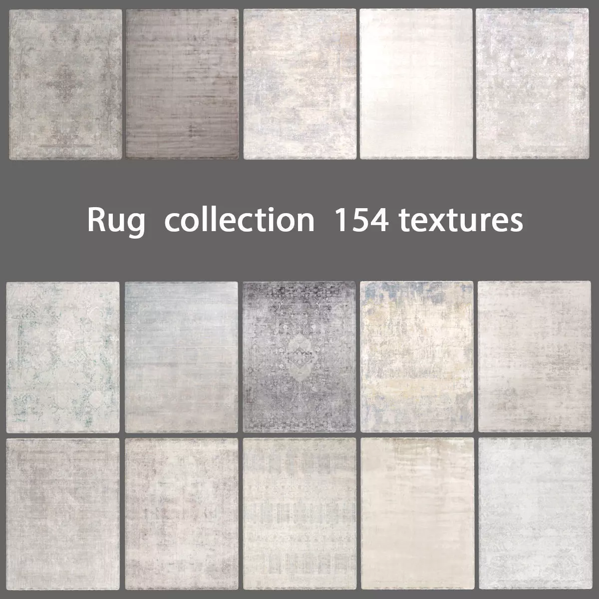 Rug collection 154 textures 3D model