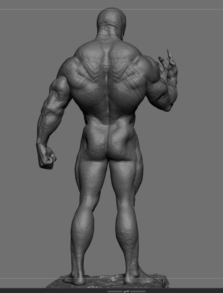 Venom statue  3D print model_7