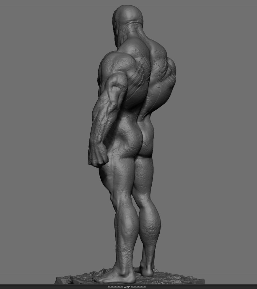 Venom statue  3D print model_10