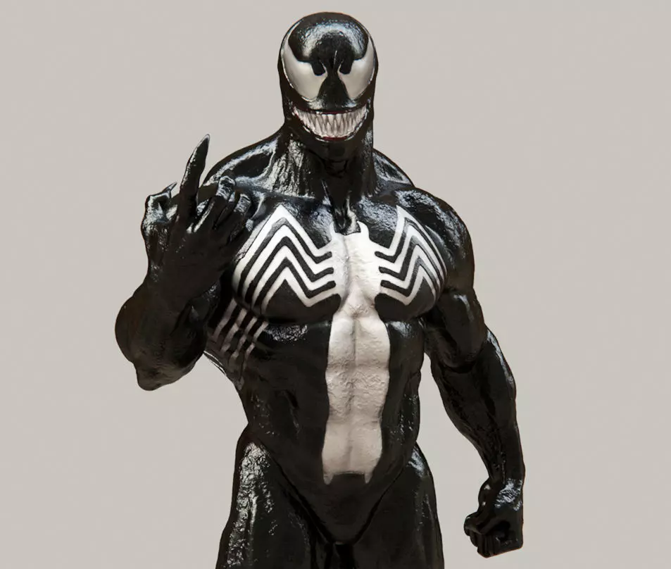 Venom statue  3D print model_0