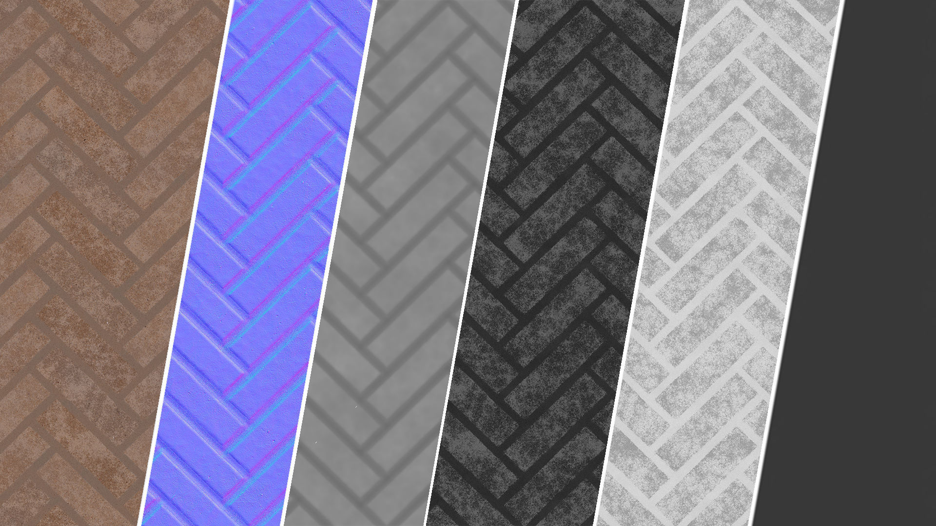 Heringbone stone ball Texture_2