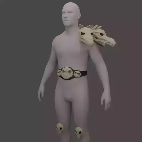 hades Zagreus  armor cosplay skull 3d print