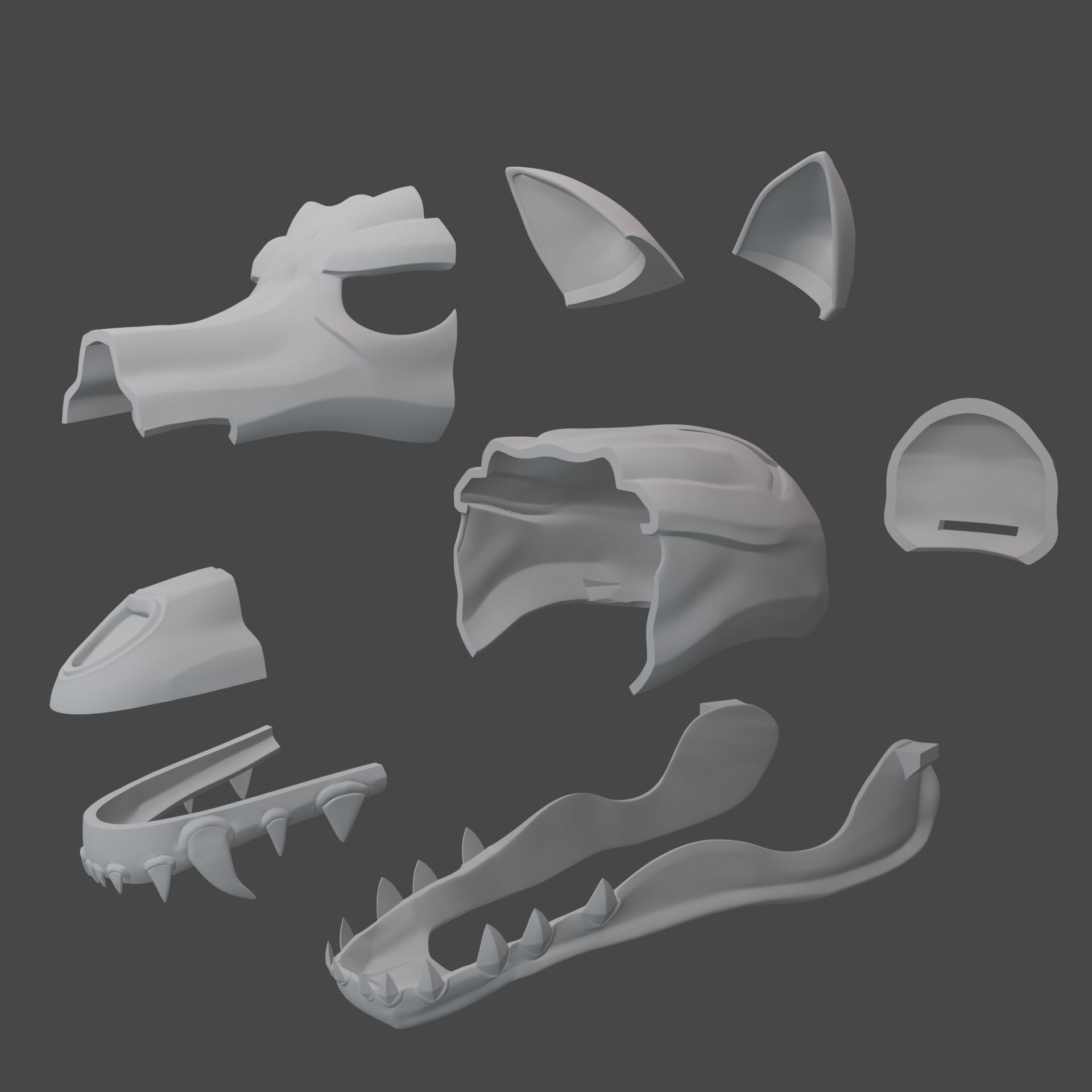 hades Zagreus  armor cosplay skull 3d print 3D print model_4