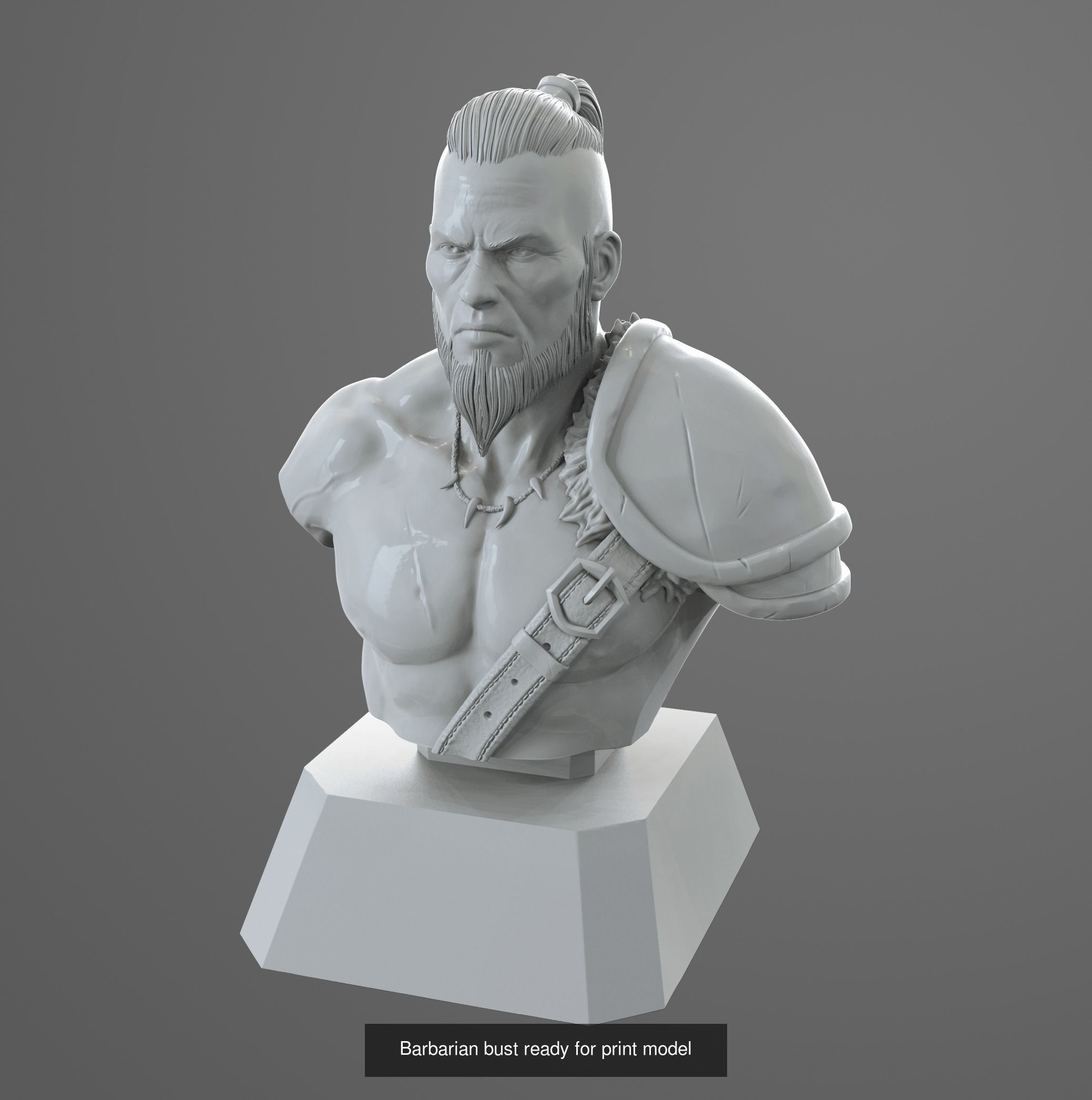 Fantasy Bust pack 3D Model Collection_3