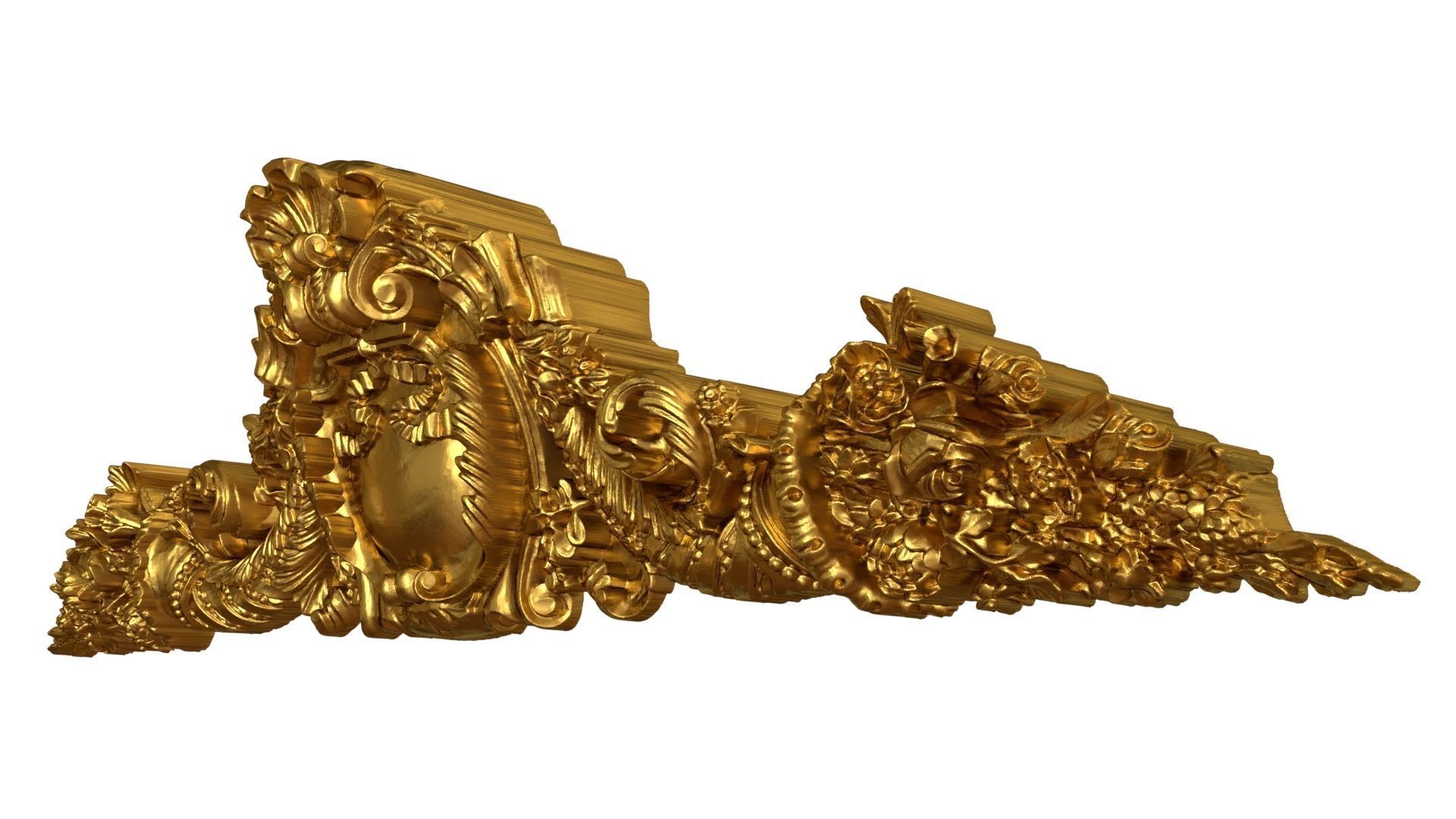 Classic decor ornament v-3D model 62 3D model_3