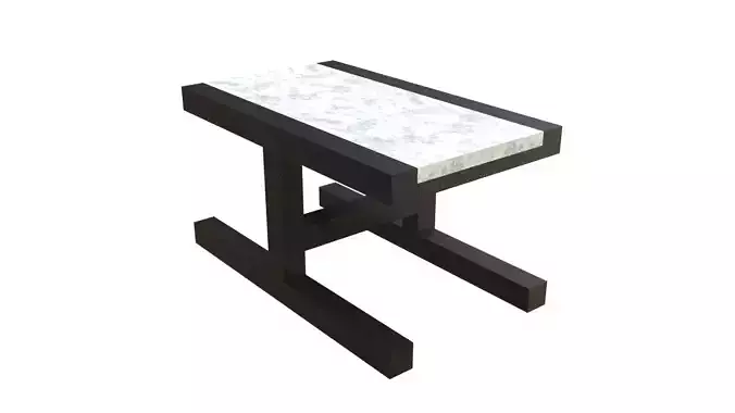 table side with marble top