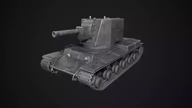 KV-2 low poly black
