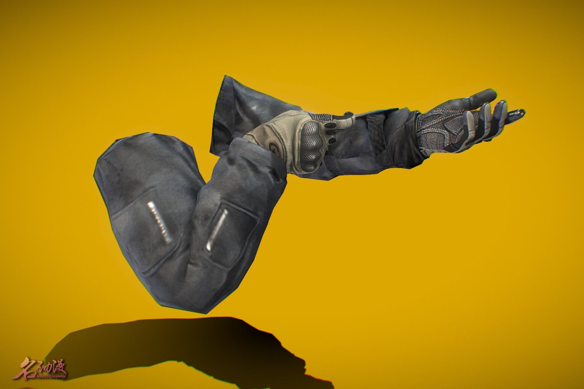 FPS Arms Soldier 1 Low-poly 3D model_4