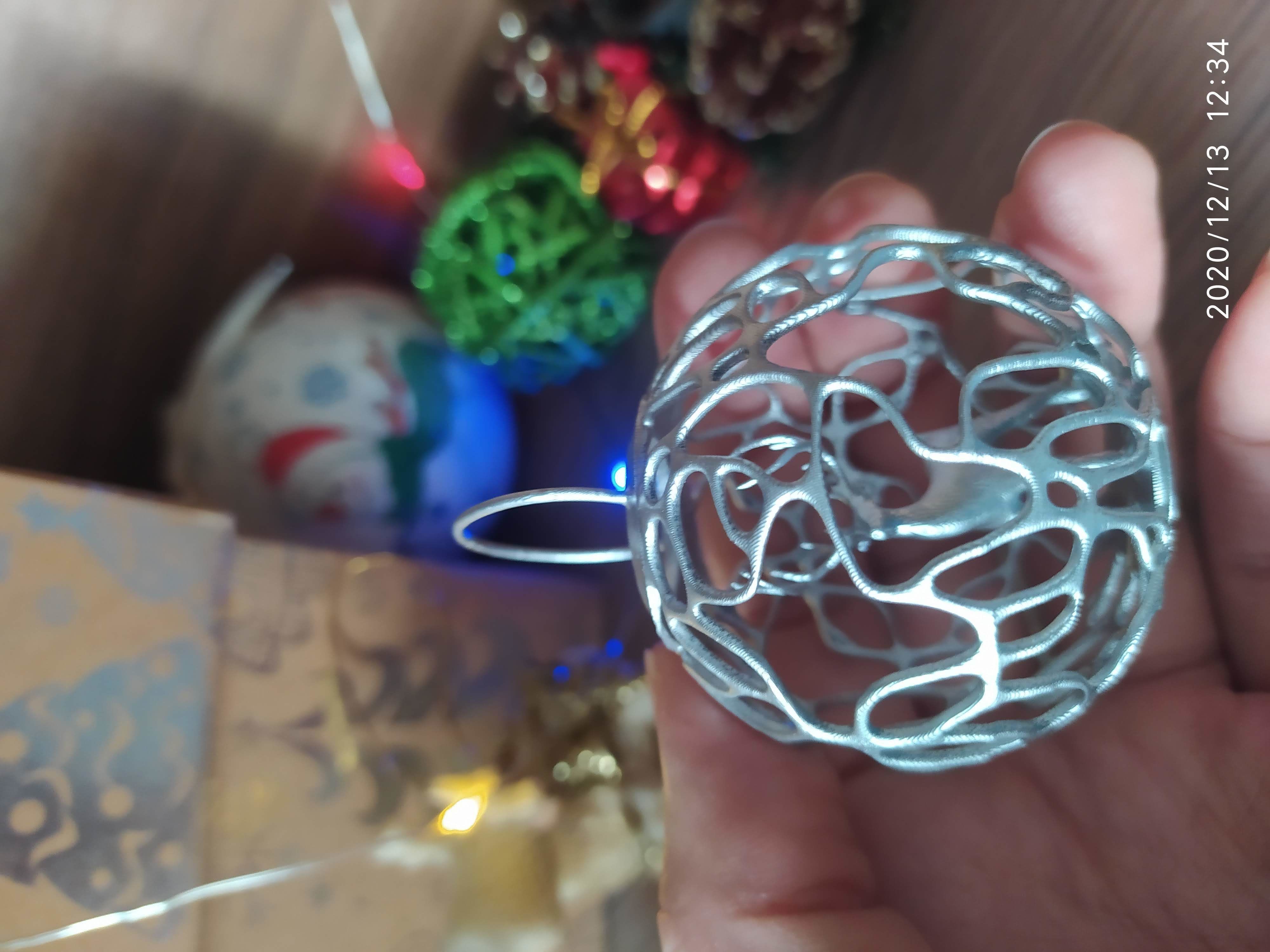 Christmas ball with a deer 3D print model_9