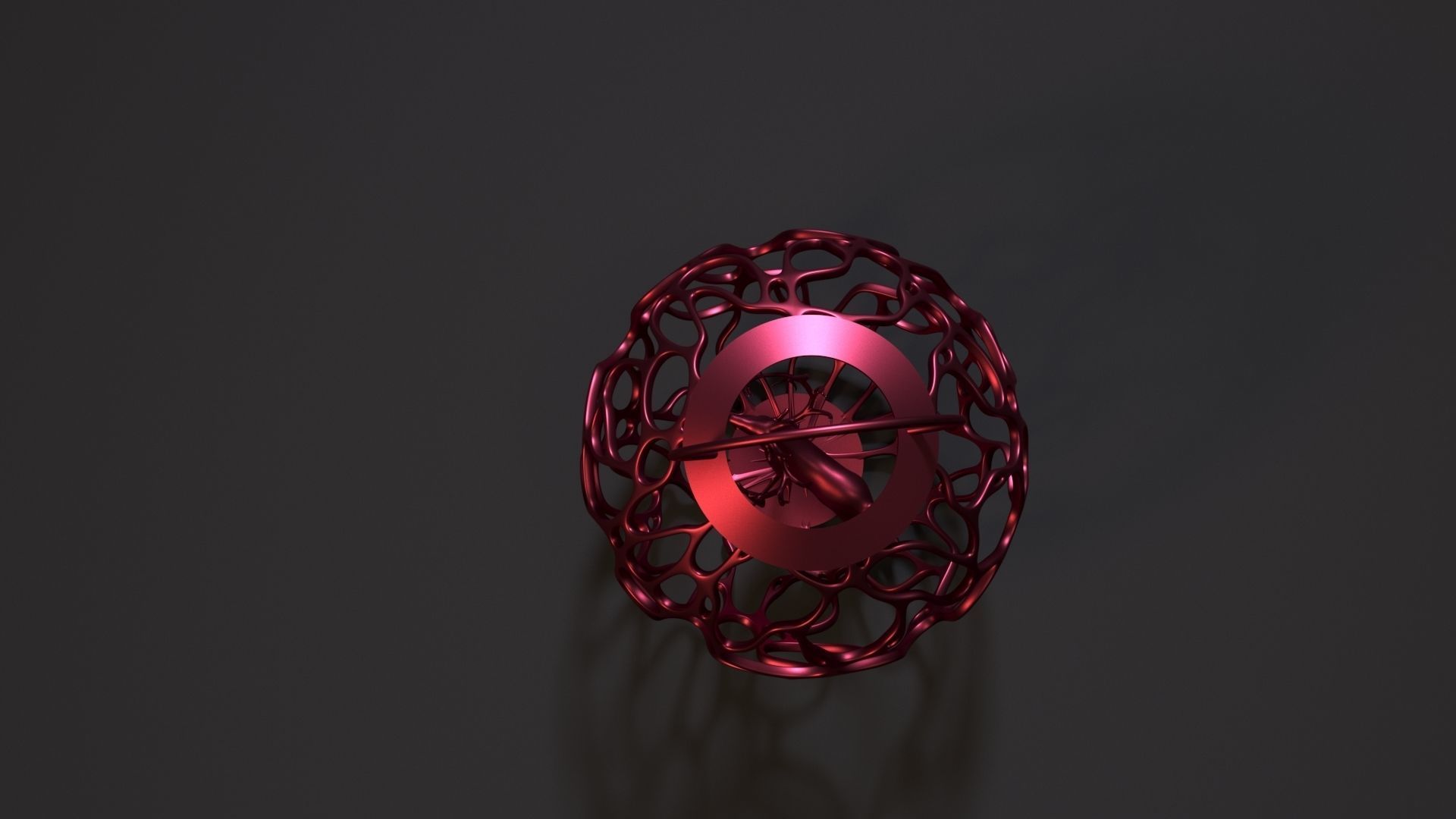 Christmas ball with a deer 3D print model_6