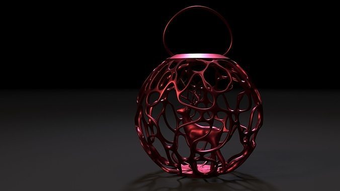 Christmas ball with a deer 3D print model