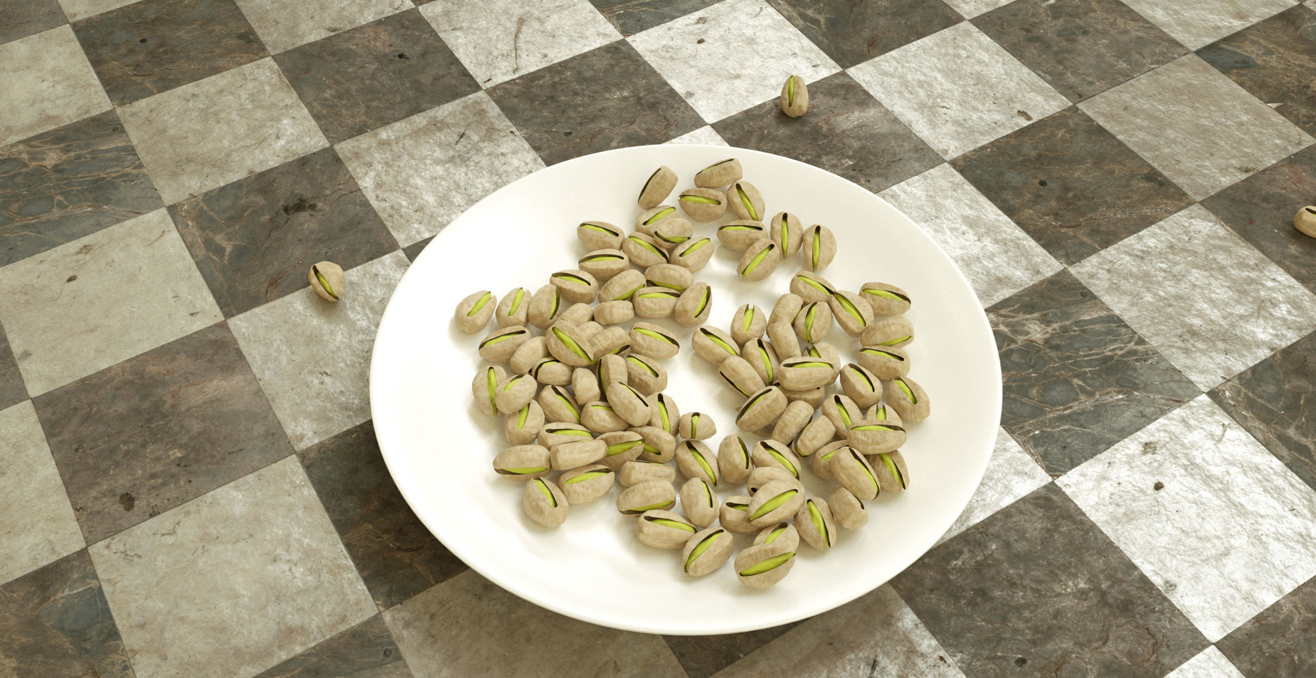 Pistachio Realistic 3D model pistachios 3D model_3