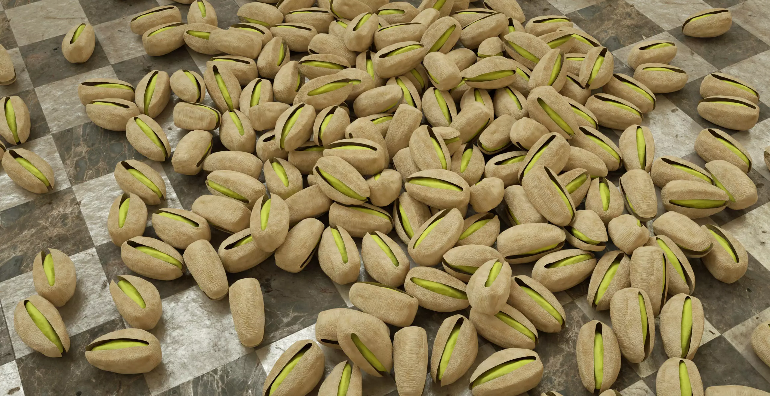 Pistachio Realistic 3D model pistachios 3D model_0