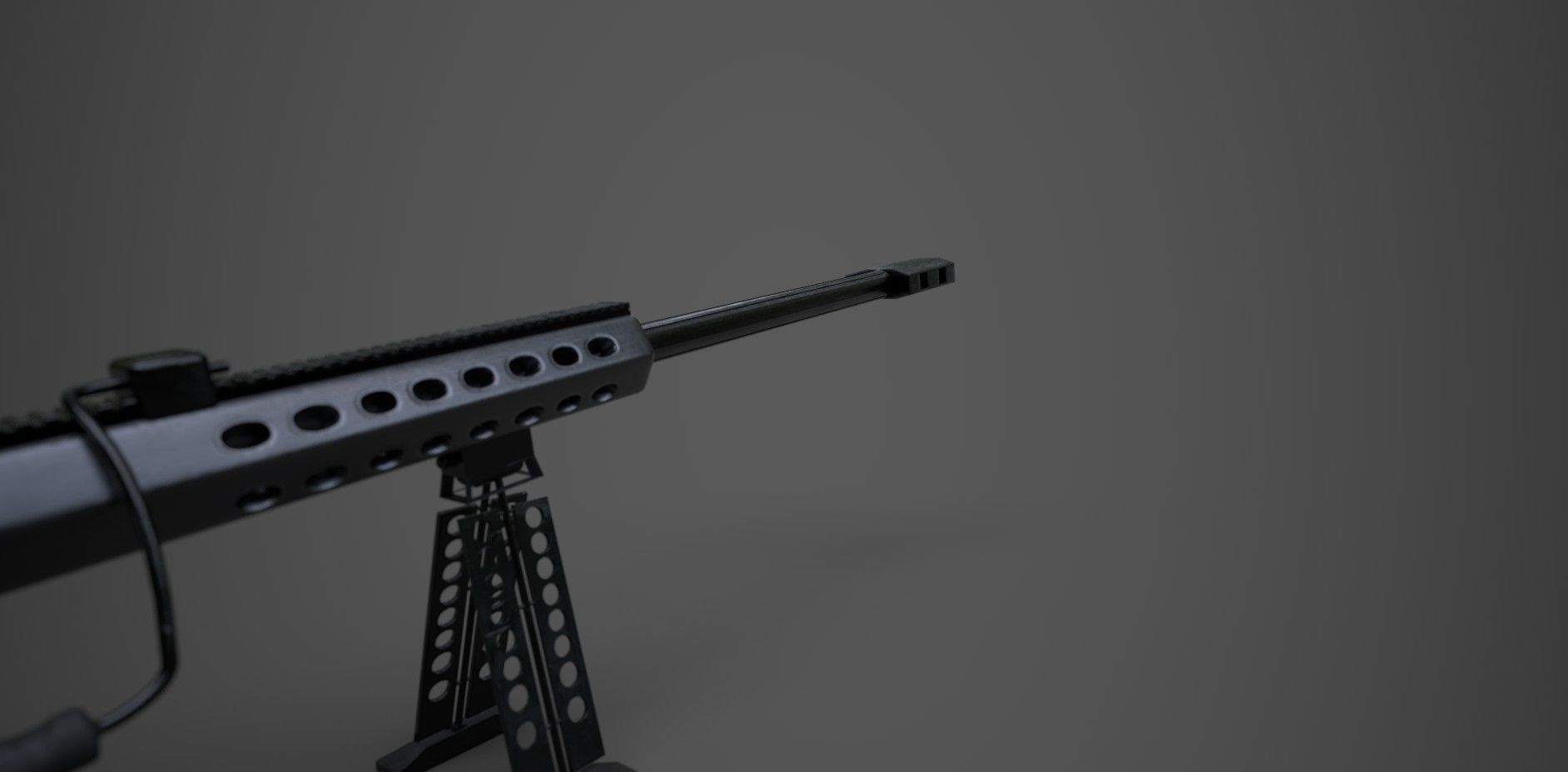 M82 Barrett Sniper Low-poly 3D model_12