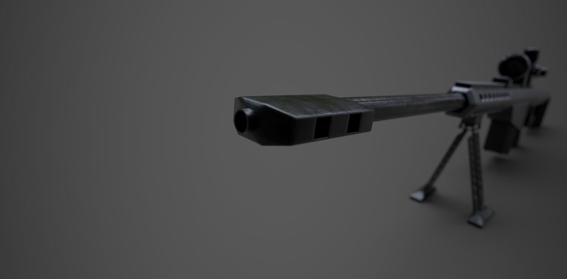 M82 Barrett Sniper Low-poly 3D model_10