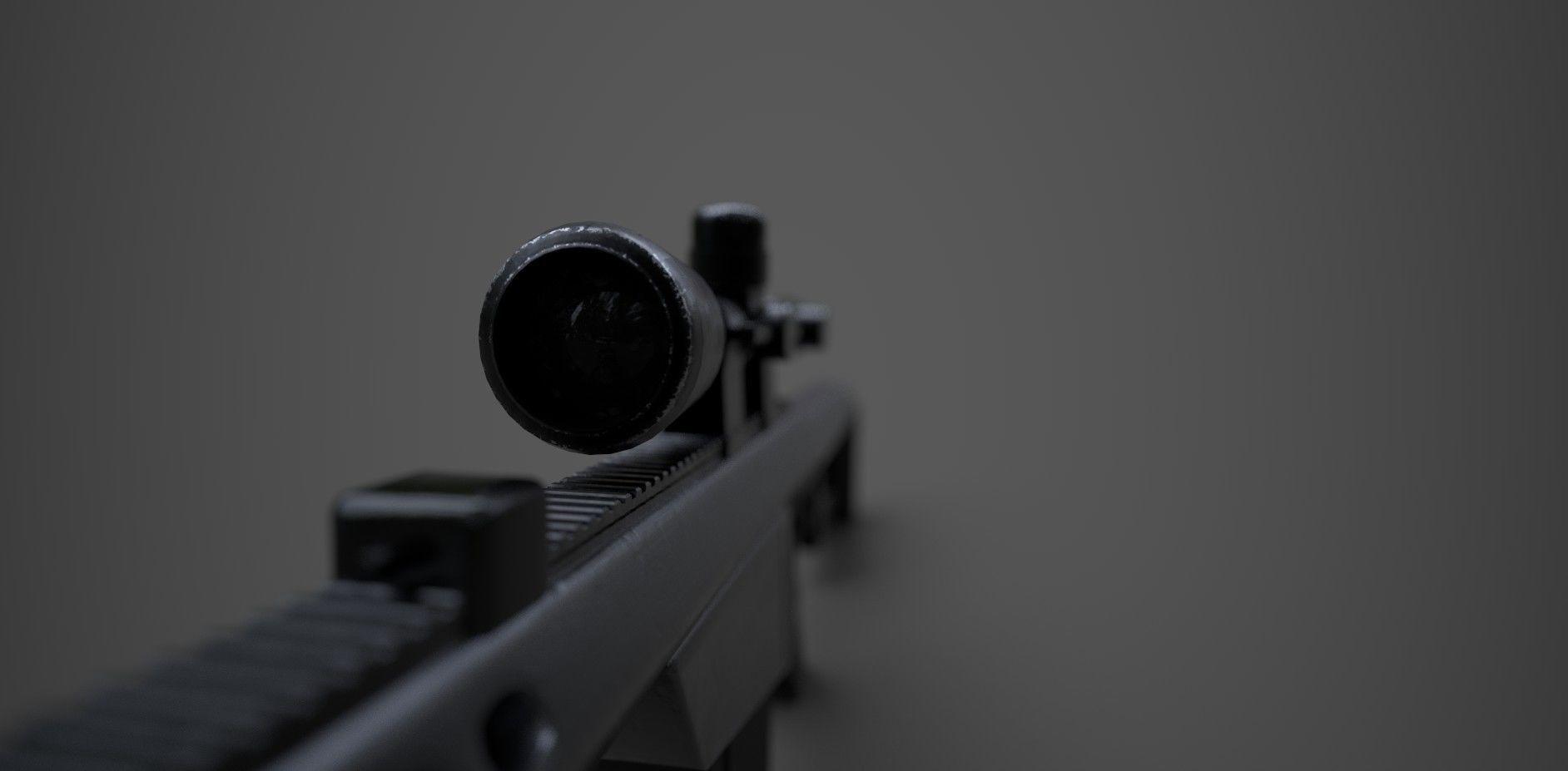 M82 Barrett Sniper Low-poly 3D model_6
